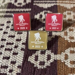 Red and Gold Cuff Links